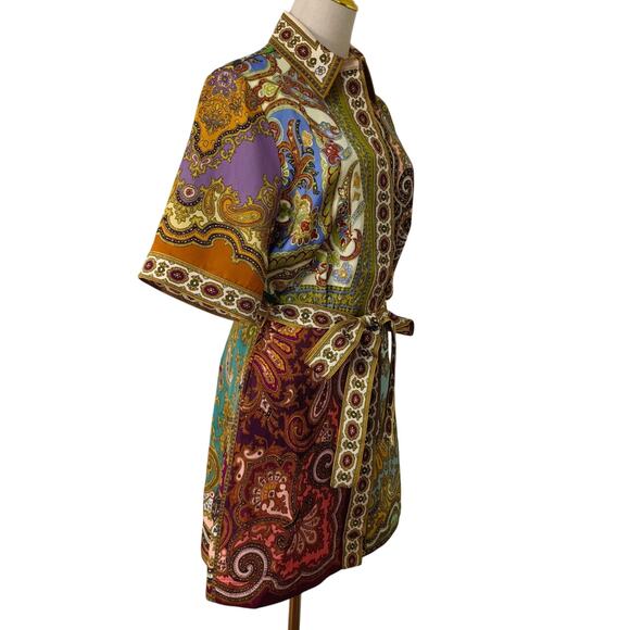 Alemais Clemenza Spliced Mini Dress US 6 - Picture 7 of 8